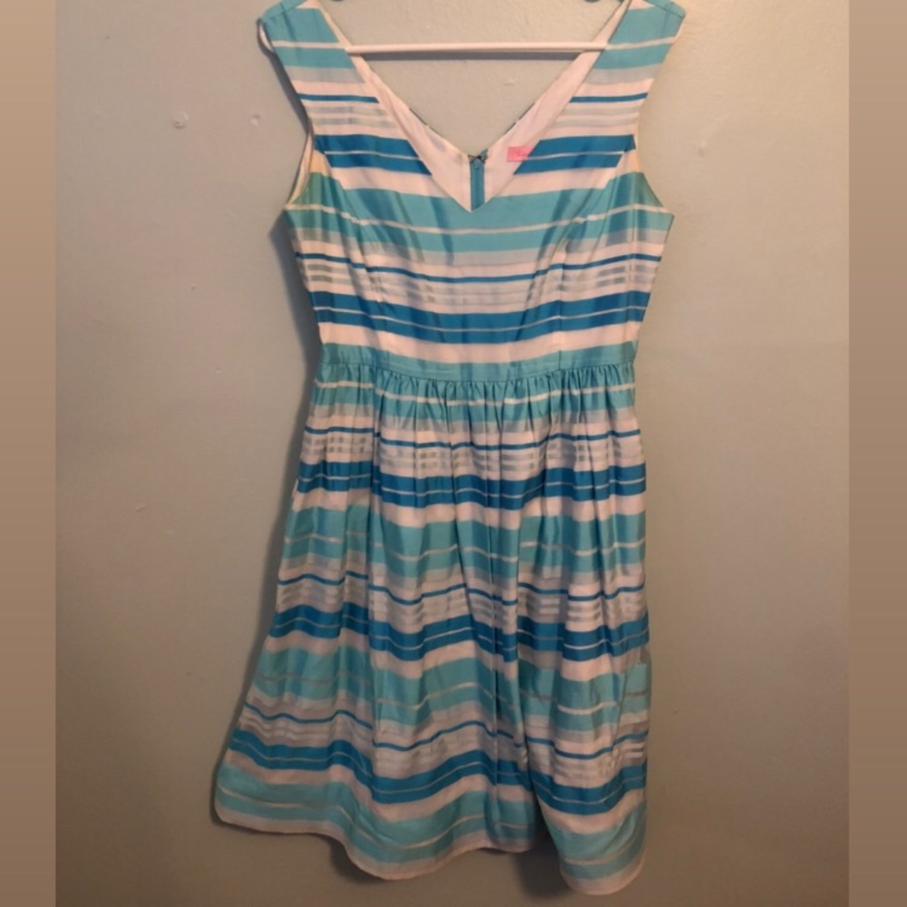 Blue Striped Dress